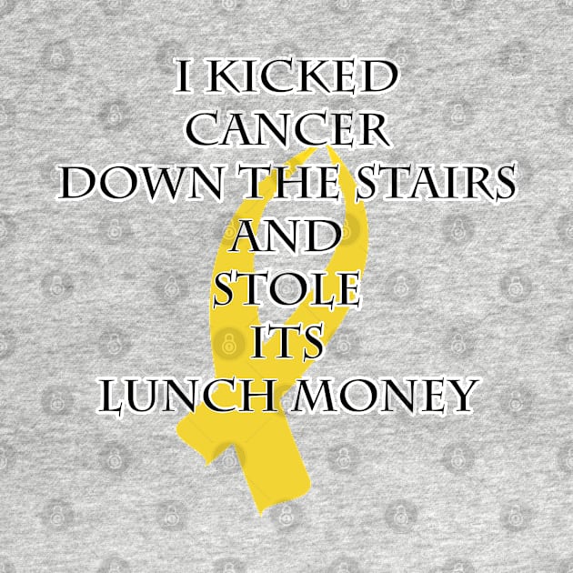 Cancer Bully (Gold Ribbon) by BlakCircleGirl